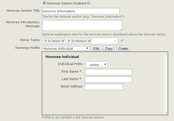 The form in LHFC CRM.